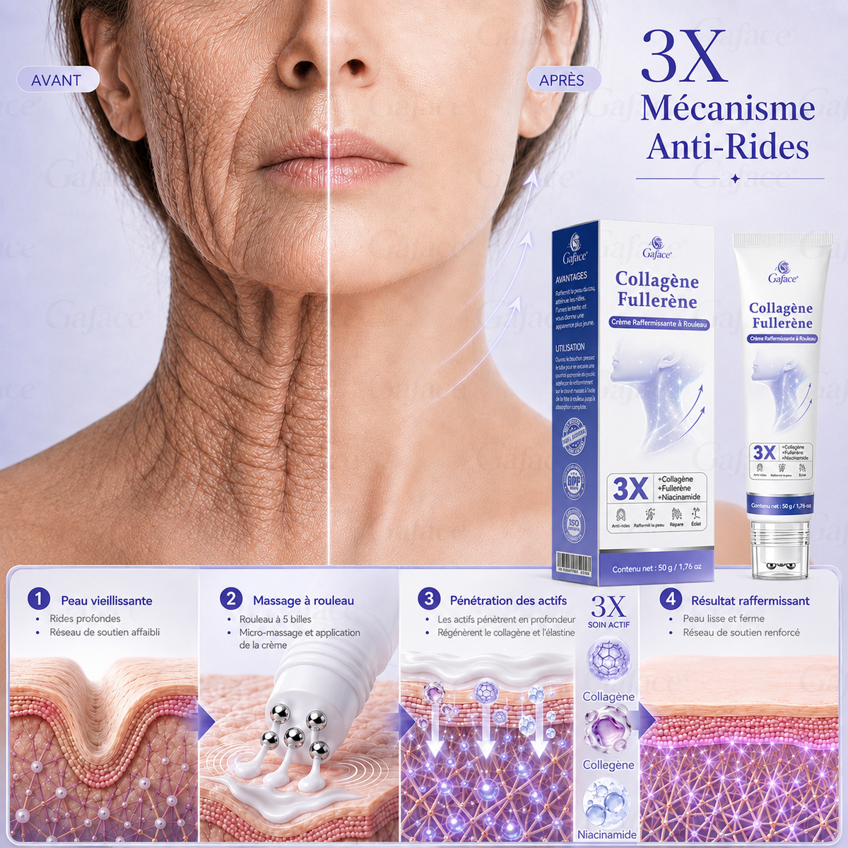 ✨🔥𝐆𝐚𝐟𝐚𝐜𝐞® 𝐂𝐨𝐥𝐥𝐚𝐠è𝐧𝐞 𝐅𝐮𝐥𝐥𝐞𝐫è𝐧𝐞 𝐂𝐫è𝐦𝐞 𝐑𝐚𝐟𝐟𝐞𝐫𝐦𝐢𝐬𝐬𝐚𝐧𝐭𝐞 à 𝐑𝐨𝐮𝐥𝐞𝐚𝐮